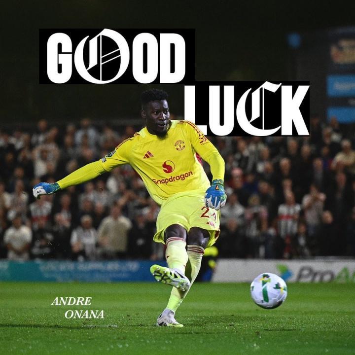 官方：曼联门将奥纳纳外租特拉布宗体育，无租借费无买断条款